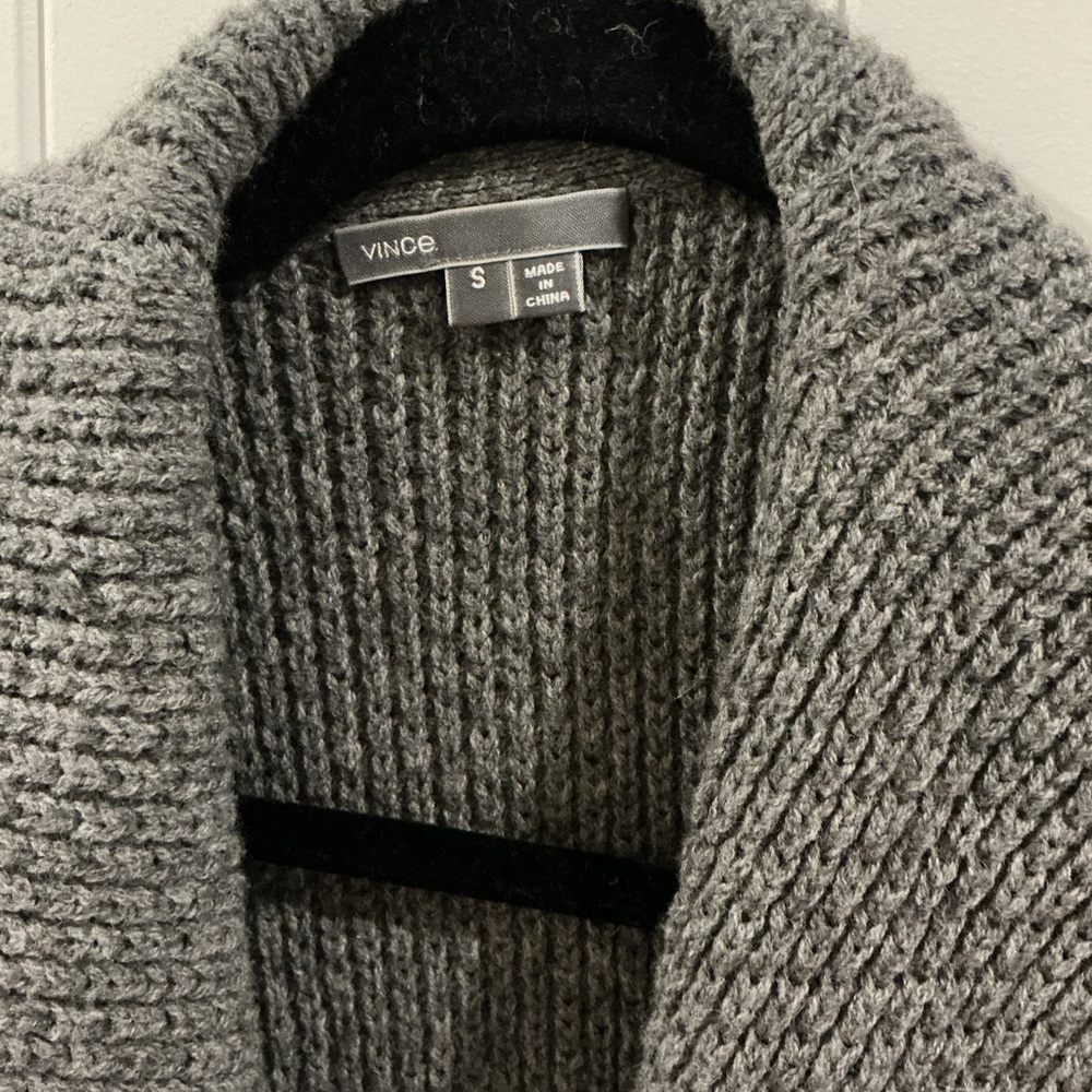 Vince Textured Gray Cardigan - Picture 2 of 5